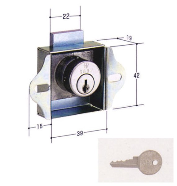 画像1: ＫＲ９８　ＫＲ－２９対応　ダイヤ錠前　 (1)