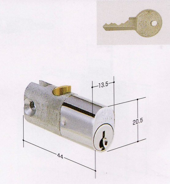 画像1: ＣＲ－１対応　耐火キャビネット錠（ＫＲ-３４互換対応錠） (1)