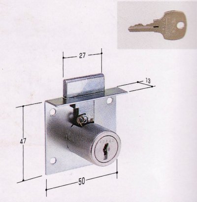 画像1: ＡＧＥ引出し錠　ＫＲ５０