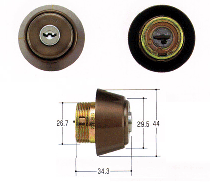 美和ロック Ｕ９ ＬＤ・ＢＨ・ＤＺ交換用シリンダー※WEB特価 - 錠前屋