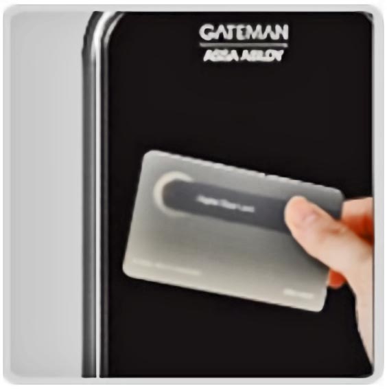 ☆正規品☆非接触カードキー+暗証番号レバーハンドル錠 ＧＡＴＥＭＡＮ